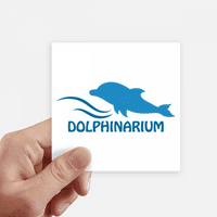Plavi ocean Swimng DElphin uzorak naljepnice Square vodootporne naljepnice za pozadinu