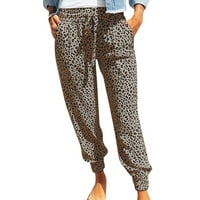 Ženske hlače Ležerne pantalone Ljetne leopard tiskane hlače dno Hlače ženske moderne pantalone