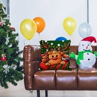 Božićni jastuk pokriva 18x18in božićni ukrasi pruge božićni jastuci zimski odmor jastuci za bacanje