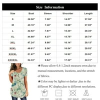 Apepal ženski proljetni-ljetni casual s kratkim rukavima TUNIC TOPS ruffle gumb labave bluze majice