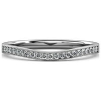 IOLITE i dijamantski leptir zaručnički prsten i vjenčani set 1. CT TW u 14k bijelo zlato .Size 6.5