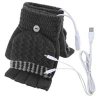 Zimske rukavice, laptop Žene Muškarci USB grijani mitten puni i pola prstiju zimske ručne rukavice tople