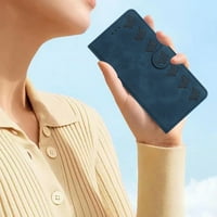 Torbica za Samsung Galaxy S Plus, [Slots kartica] [Kickstand] [Magnetska kopča] Leptir uzorak Premium PU kožni prekrivač, ručni remen TPU TOTKofrootličari, plavi