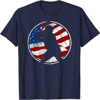 Bejzbol američka zastava - majica za bejzbol želja