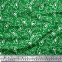 Soimoi pamučna voile tkanina tot & paisley dekor tkanina Široko dvorište