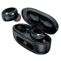 SHLDYBC bežični ušni slušalice 5. sa MICS-om Clear Vodootporni stereo slušalice sa bežičnim punjenjem