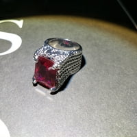 Jiyugala prstenovi za žene zasljepljujuće žene prirodni rubinski dijamantni angažman antiknog prstena