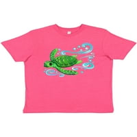 Inktastična morska kornjača Plivanje mladosti majica