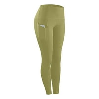 Oblikovne joge hlače Stretch gamaše fitness trčanje teretana Sportski džepovi Aktivne hlače plus veličine