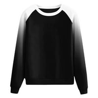 SNGXGN dukseri za žene Crewneck casual visoki vrat dugih rukava dukserice za žene labave fit, siva,