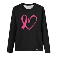 Meichang-ova majica za podizanje raka dojke za žene ružičaste vrpce slatka bluza u oktobru nosimo ružičaste