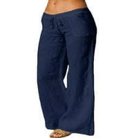 GRIANOOK DAMIES Sportske hlače Čvrsto boje Flare nacrtaju nacrtajuće ležerne pantalone džepove Žene