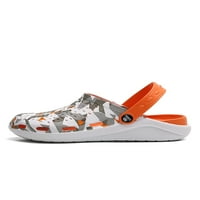 Daeful unise sandale za plažu na papučama Sandal Neklizat za klopove Cipele Tuš Brza vodootporna geometrijska vrtna cipela narančasta 7