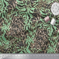 Soimoi Rayon Crepe tkanina Leopard & Tiger Životinjska kožna tkanina za štampanje sa dvorištem široko