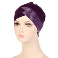 Žene Patchwork India Musliman Ruckele Chemo Head Headwear Head omota turbana