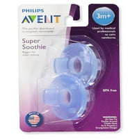 Avent Super Soothie Pacifiers - ružičasta, jedna veličina