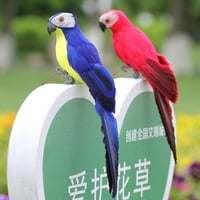 Juliy Simulacijsko papagaj 3D ugrađene oči stvarne perje kreativne umjetne ptice figurice bašta travnjak za ShopWindow