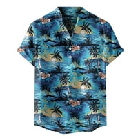 Letnje plaže Feterrnal Ležerne prilike Havajska print sink plaže Stil kratkih rukava Polo majica kratkih