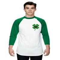 Padyys muški dres dres smiješni irski pokloni za njega Hušasti toaletni papir Patrick's Day Raglan Tee