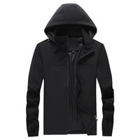 Muški kaput modni patentni patentni zatvarač kapuljač kapuljača jesen i zima Novi trendovi jakna duksericke bluza crna s-10xl