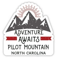 Pilot planina Sjeverna Karolina Suvenir Vinil naljepnica za naljepnicu Avantura čeka dizajn