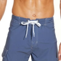 Vivianyo HD MAN kratke hlače Plus Veličina čišćenja moda Muška elastična struka Beam Beach linijski pojas Ležerne prilike Sportske kratke hlače bljeskalice