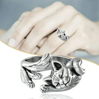 Baccoc Pribor za prsten srebrne dame nakit mačja bakra modni prstenovi prstenovi srebrni 6