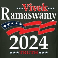 Wild Bobby Vivek Ramaswamy Truth kampanja Američka zastava istina Politički muškarci Vrh, šumski zeleni,