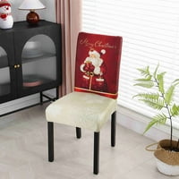 Božićni stolclougao za prašinu otporne na prašinu Poliesterska blagovaonica Na kućna dekoracija Poklopac