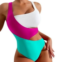 Grey Bikini Top kupaći kostim za žene Kupanje odijelo Duboko u vratu Boja blok kupaći kostim kupaći