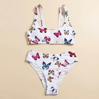 Yiwula Sexy Tie-boje čipke UP UP HALTER HALTER BIKINI Set dva kupaći kostim za žene