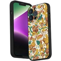 Retro-hippie-plus-gljiva - telefon za telefon za iPhone Pro za žene Muška Pokloni, Mekani silikonski