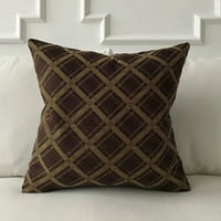 Tamno smeđi moderni geometrijski jastučni jastuk 22x22