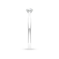 Womens 0. CT Diamond Solitaire Diamond Omise Remise u setu kandže, 14k bijelo zlato, SAD 6,50