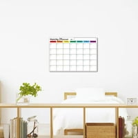 Kuhinjski pribor i uređaji, kalendar za suhu brisanje, magnetska kalendarska ploča za hladnjak, uključuje