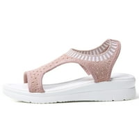 Jsaierl Womenske platforme sandale Dressy Summer Peep toe Sandale Udobne lučne potporne sandale hodajuća