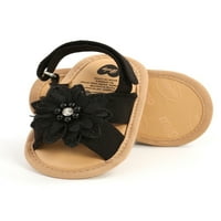 Sandale za djecu za djecu Princeze, veliki rinestonski cvijet otvorenih cipela protiv klizanja mekane