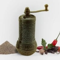 Mlin za sol i crnu papriku, punjenje začine začine, autentični vintage turski mlinu paprike ukrasni,
