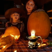 Držač svijeća TEALIGHT nosač svijeća Novost kosti za svijeće za svijeće Halloween Početna stranica Bar