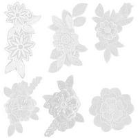 Rosarivae Bijeli vez prilično čipke cvijeće za flastere za šivanje za šivanje