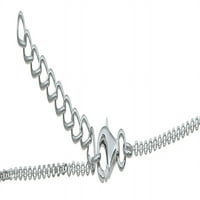 Sterling srebrna kubična cirkonija ogrlica i pokloni za mamu od kćeri