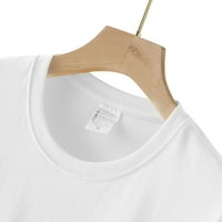 Ljetne košulje za žene labave fit vrh brzog sušenja ljetnih vrhova Tee bijeli 3x-l