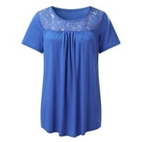 Dame Tee majice kratki rukav Tunic ženke na otvorenom Trendy Comfy Beach Stil Leisure Žene Ljeto Hladne