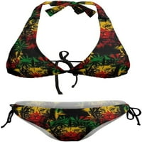 Ženski bikini set Halter Print kupaći kupaći kostimi žica za kupanje odijela