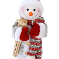 Božićna sekvenca Santa Claus figurica Doll stoji dekor statue Snowman