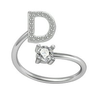 Botrong prstenovi za žene Izvrsna moda Engleski abecedni stil pisma prstena modnog bakrenog prstena na klirensu