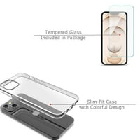 OneToughShield ® za iPhone Plus Shockofofoff futrola za telefon, sa zaštitnim zaslonom od kaljenog stakla