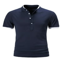 Bomotoo Muškarci Ležerne prilike Polo Majica Solid Color Plain Bluza Golf Atletski kratki rukav Tee