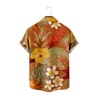 Flower Beach Print Majica Men Masher Dupka s kratkim rukavima Down Boys Girls Havajske majice Muška Ležerna odjeća za odmor, D-M