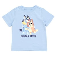 Bluey Bingo Little Boys majica i kratke hlače Outfit Set 6